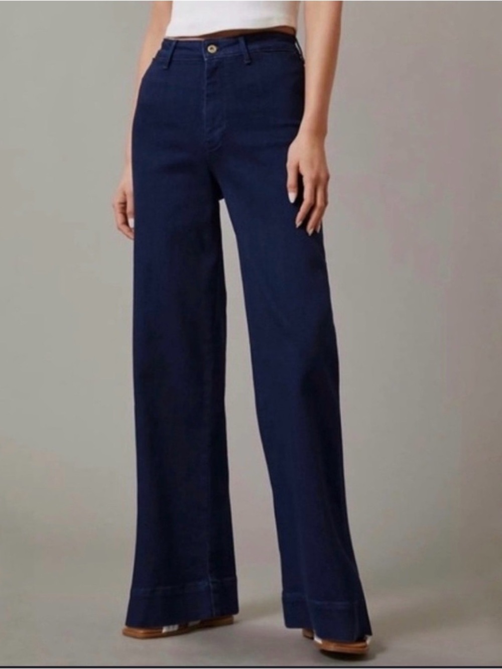 Pilcro Wide Leg Jeans - Indigo Blue